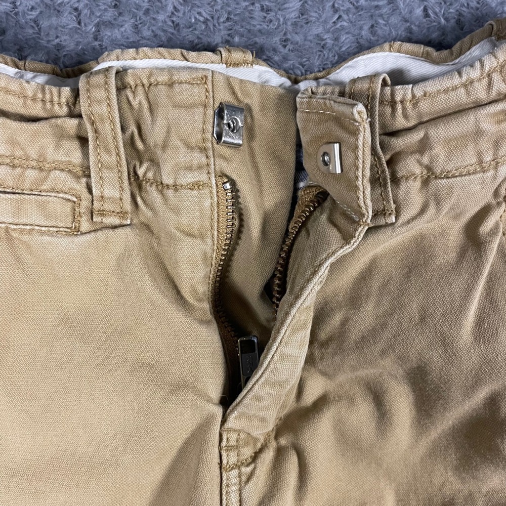 Gap Kids Boys Khaki Cargo Pants Size 6 Regular Lined Adjustable Waist Cotton - Picture 2 of 9